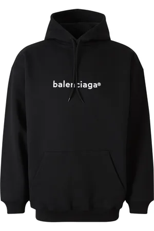 Balenciaga Heren, Sweatshirts & Hoodies, Zwart, Maat: M Katoen
