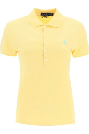 Ralph Lauren Dames, Tops, Geel, Maat: L Katoen