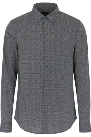 Armani Exchange Heren, Overhemden, Blauw, Maat: XL Katoen
