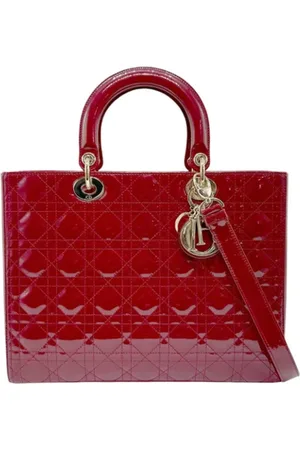 Dior Dames, Pre-owned, Rood, Maat: ONE Size Leer