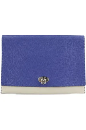 Fendi Dames, Pre-owned, Blauw, Maat: ONE Size Leer