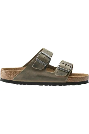 Birkenstock Heren, Schoenen, Groen, Maat: 38 EU Leer