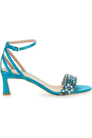Alberta Ferretti Dames, Schoenen, Blauw, Maat: 38 EU Leer