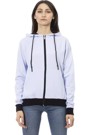 BALDININI Dames, Sweatshirts & Hoodies, Paars, Maat: M Katoen