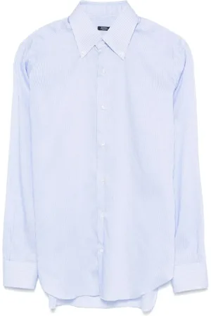 BARBA Heren, Overhemden, Blauw, Maat: S