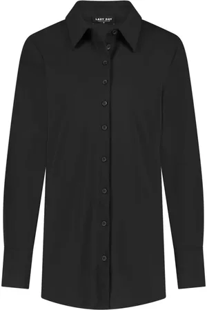 Lady Day Dames, Blouses & Shirts, Zwart, Maat: S Leer