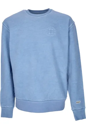 Huf Heren, Sweatshirts & Hoodies, Blauw, Maat: XL Katoen