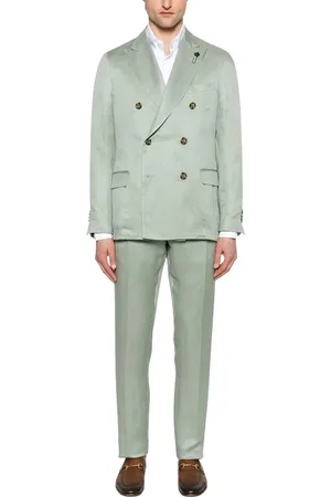 LARDINI Heren, Pakken, Groen, Maat: 2XL
