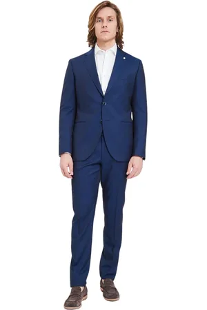 LUIGI BIANCHI MANTOVA Heren, Pakken, Blauw, Maat: M