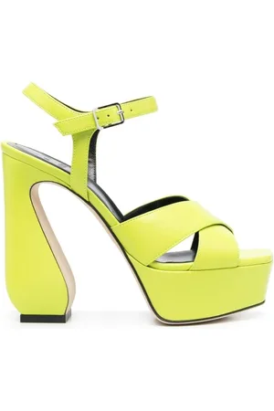 Sergio Rossi Dames, Schoenen, Geel, Maat: 38 1/2 EU Leer