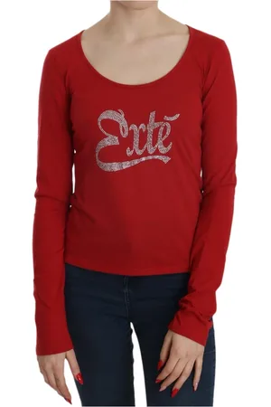 Exte Dames, Tops, Rood, Maat: L Katoen