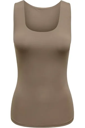ONLY Dames, Tops, Bruin, Maat: L Polyamide