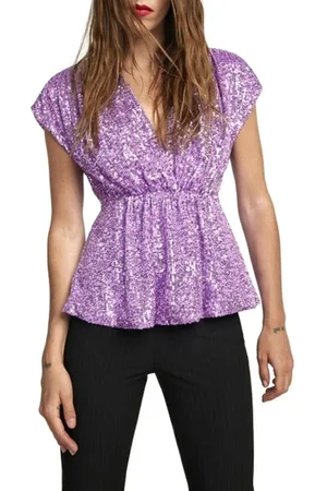 ANIYE BY Dames, Blouses & Shirts, Paars, Maat: M