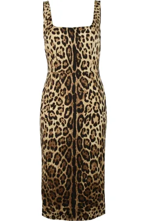 Dolce & Gabbana Dames, Jurken, Bruin, Maat: M Zijde