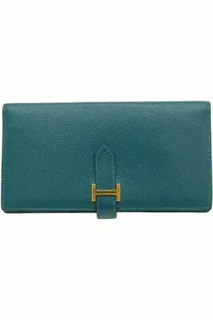 Hermès Dames, Pre-owned, Blauw, Maat: ONE Size Leer