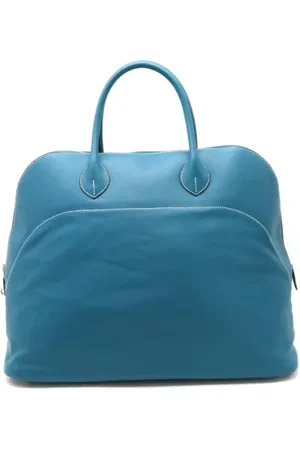 Hermès Dames, Pre-owned, Blauw, Maat: ONE Size Leer