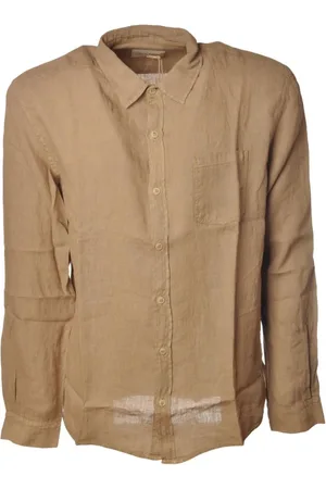40 Weft Heren, Overhemden, Bruin, Maat: XL