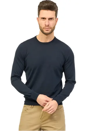 Gran Sasso Heren, Sweatshirts & Hoodies, Blauw, Maat: S Katoen