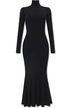Balenciaga Dames, Jurken, Zwart, Maat: S Wol