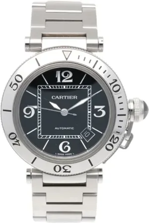 Cartier Heren, Pre-owned, Zwart, Maat: ONE Size