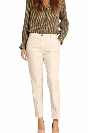 Masons Dames, Broeken, Wit, Maat: XS Velours