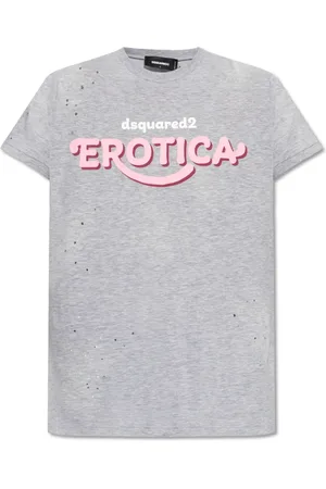 Dsquared2 Heren, Tops, Grijs, Maat: S Katoen