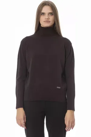 BALDININI Dames, Truien, Bruin, Maat: XL Wol