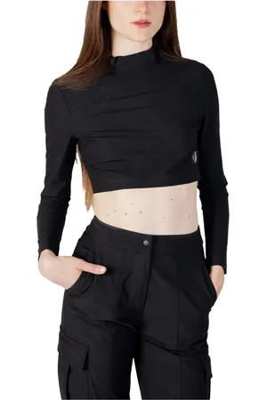 Calvin Klein Dames, Tops, Zwart, Maat: S Poliester