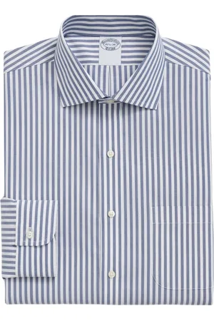 Brooks Brothers Heren, Overhemden, Blauw, Maat: 3XL Katoen