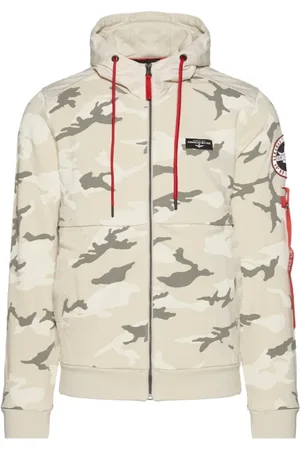 Aeronautica Militare Heren, Sweatshirts & Hoodies, Wit, Maat: L Fleece