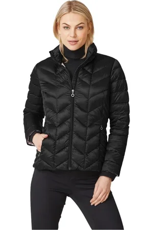 MANGO Dames, Jassen, Zwart, Maat: S Nylon