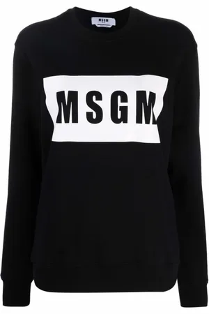 Msgm Dames, Sweatshirts & Hoodies, Zwart, Maat: XS Katoen