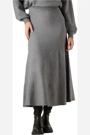 Moss Copenhagen Dames, Rokken, Grijs, Maat: M