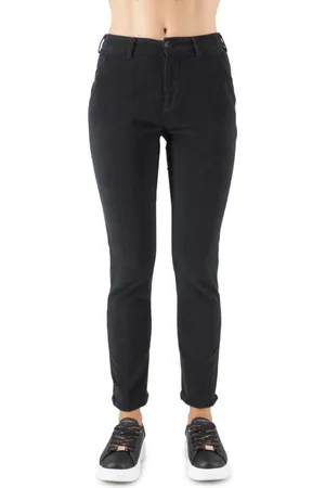 40 Weft Dames, Broeken, Zwart, Maat: L