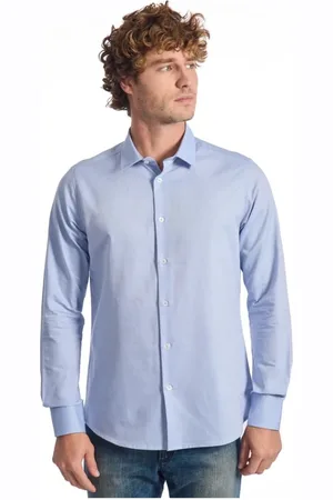BALDININI Heren, Overhemden, Blauw, Maat: XL Katoen
