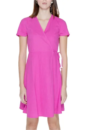 ONLY Dames, Jurken, Roze, Maat: M Linnen
