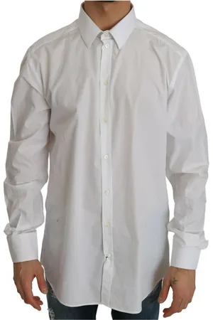 Dolce & Gabbana Heren, Overhemden, Wit, Maat: XS Katoen