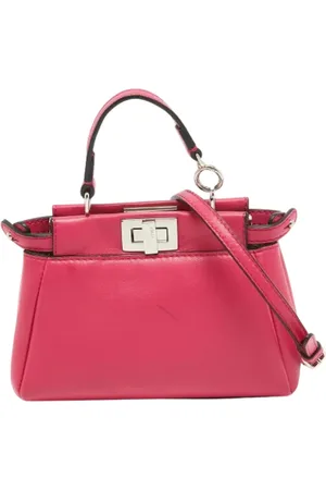 Fendi Dames, Pre-owned, Roze, Maat: ONE Size Leer