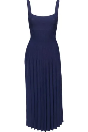 Staud Dames, Jurken, Blauw, Maat: M Nylon