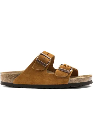 Birkenstock Heren, Schoenen, Bruin, Maat: 44 EU Suède