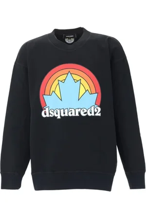Dsquared2 Heren, Sweatshirts & Hoodies, Zwart, Maat: S