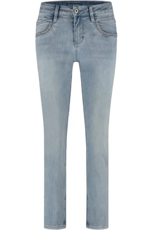 Red Button Dames, Jeans, Blauw, Maat: L Katoen