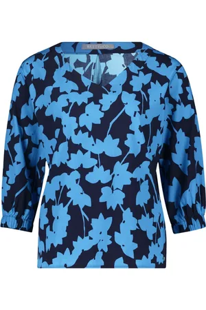 Betty & Co Dames, Blouses & Shirts, Blauw, Maat: S