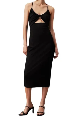 Calvin Klein Dames, Jurken, Zwart, Maat: S