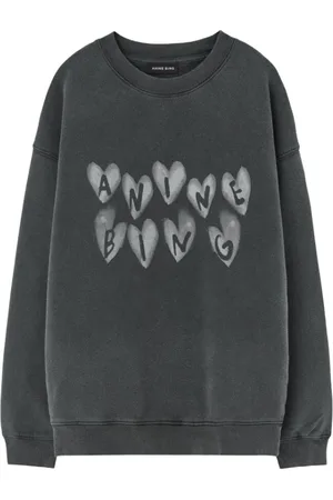 ANINE BING Dames, Sweatshirts & Hoodies, Zwart, Maat: XS Katoen