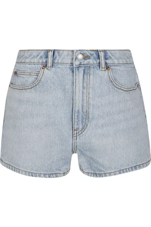 Alexander Wang Dames, Korte broeken, Blauw, Maat: W29 Denim