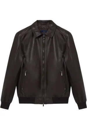 Brooks Brothers Heren, Jassen, Bruin, Maat: XL Leer