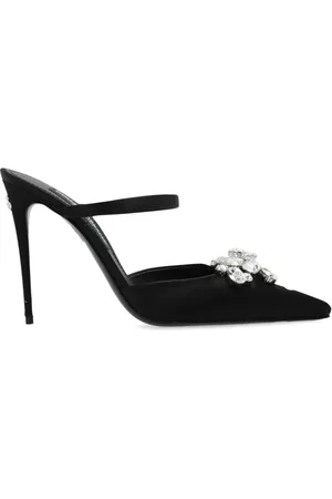Dolce & Gabbana Dames, Schoenen, Zwart, Maat: 40 EU Satijn