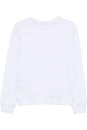 Msgm Dames, Sweatshirts & Hoodies, Wit, Maat: XS Katoen
