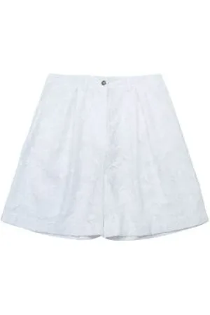 Msgm Dames, Korte broeken, Wit, Maat: 2XS Katoen
